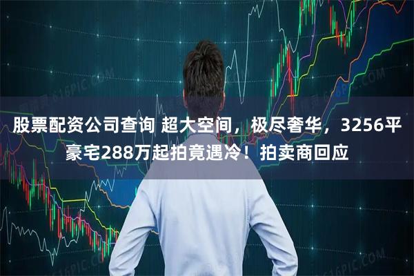 股票配资公司查询 超大空间，极尽奢华，3256平豪宅288万起拍竟遇冷！拍卖商回应
